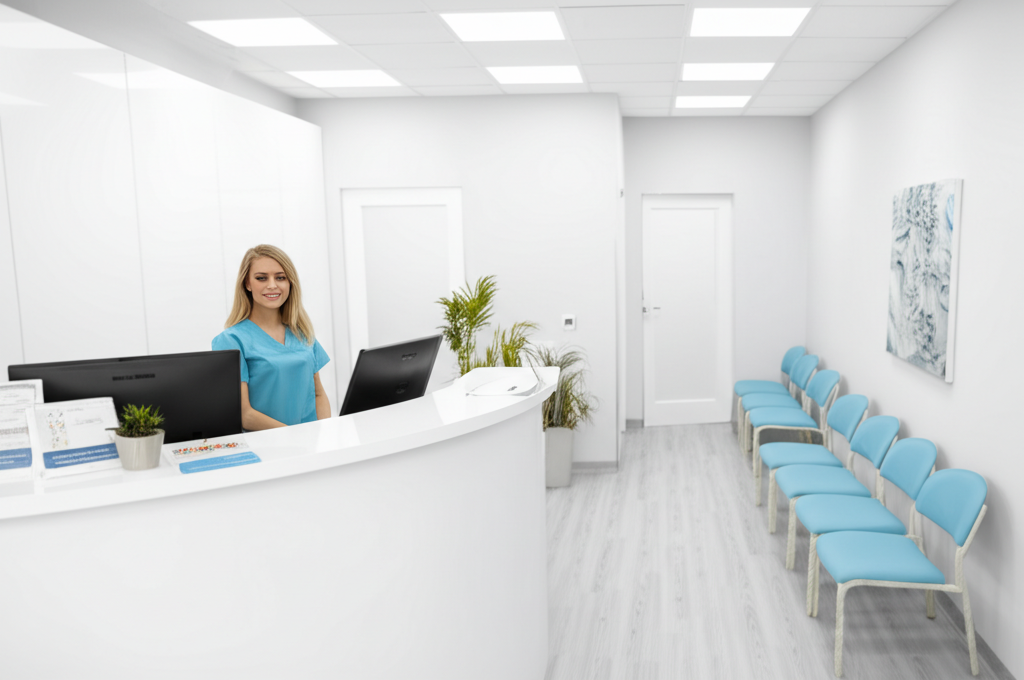 Medical practice reception